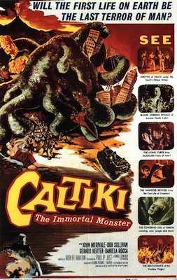 caltiki the immortal monster 1959 movie poster